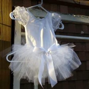 Girl's White Two layer Tutu